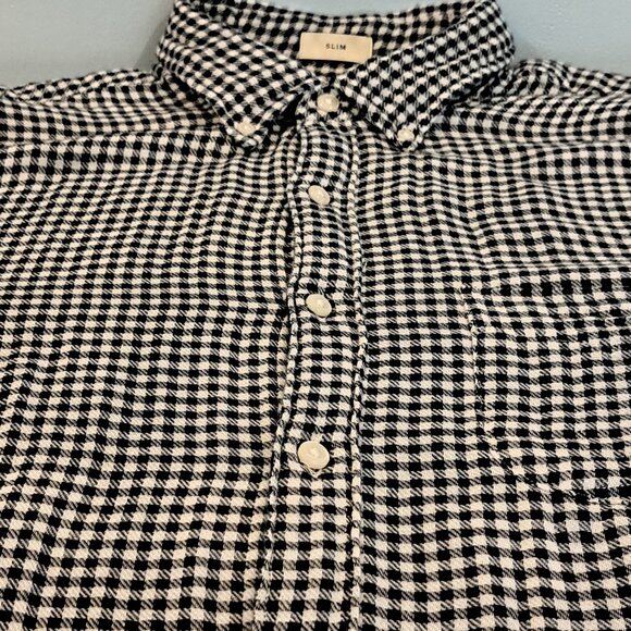 J. Crew Men's Medium Slim Fit Double-Weave Button Down Shirt Style #AY988 - Picture 7 of 15